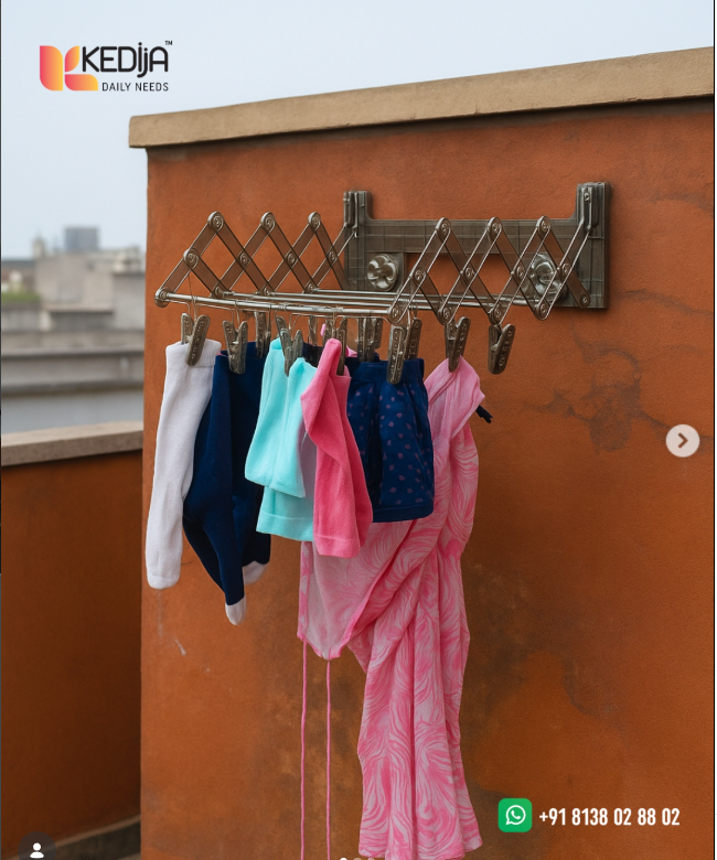 Wall-Mounted Clothes Drying Rack
